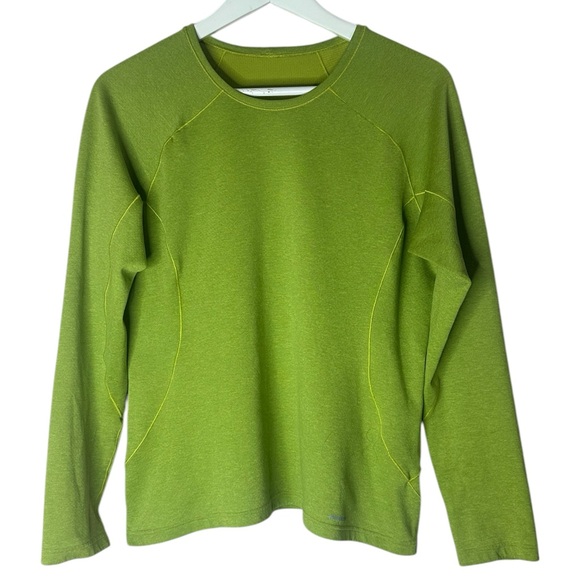 Patagonia Capilene Mid-weight Green Long Sleeve Top Size Medium - Picture 1 of 6